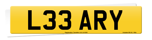 Registration number L33 ARY